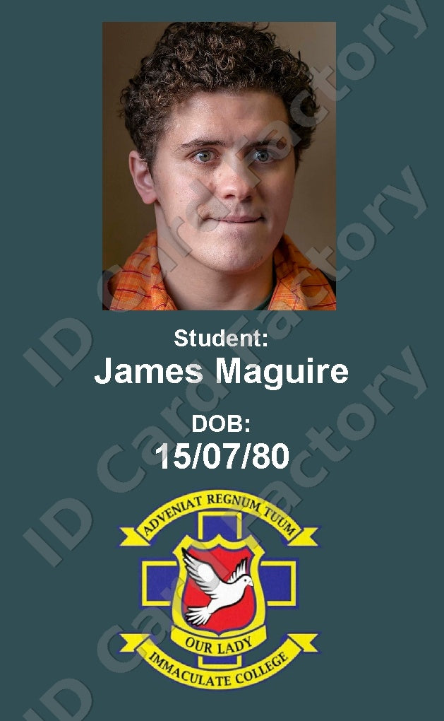 James | Derry Girls Our Lady Immaculate College Student ID Card | ID Card Factory