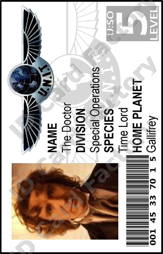 The Eighth Doctor | Doctor Who UNIT ID Card | Paul McGann | ID Card Factory