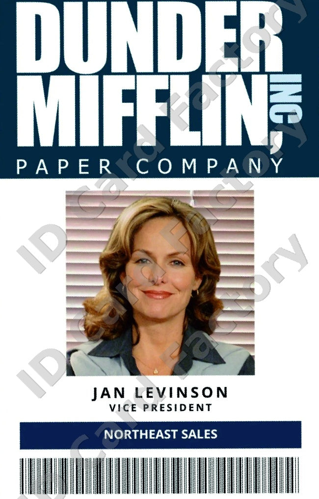 Jan Levinson | The Office Dunder Mifflin ID Card | ID Card Factory