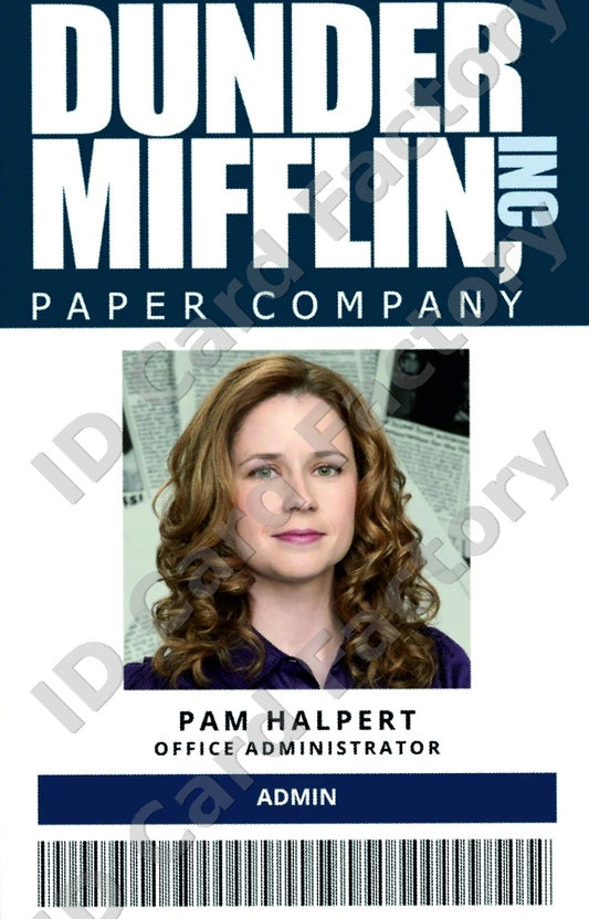 Pam Halpert | The Office Dunder Mifflin ID Card | ID Card Factory
