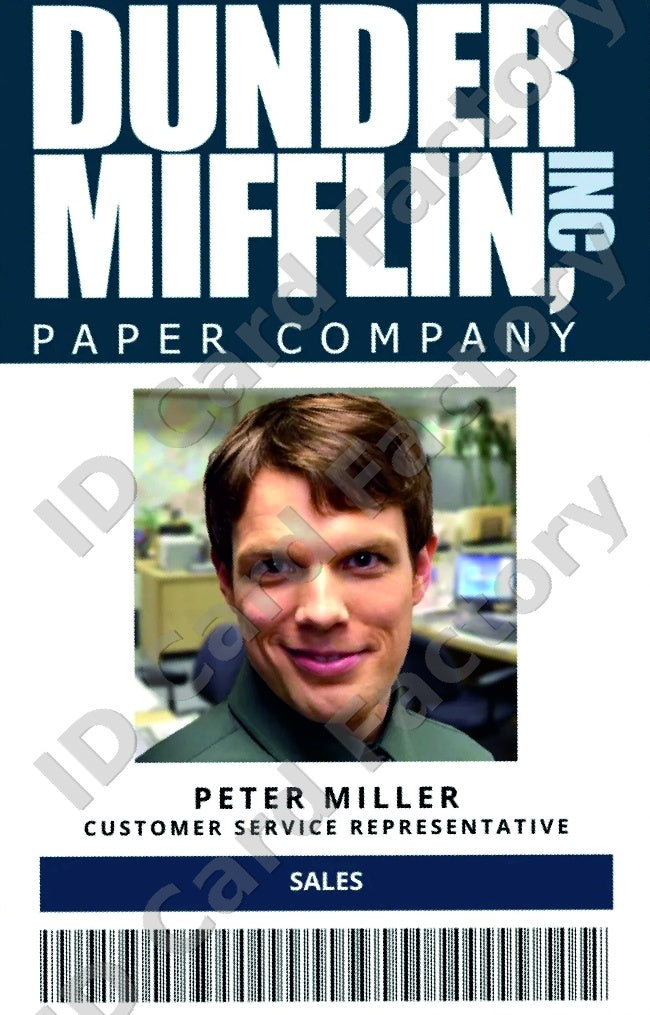 Pete Miller | The Office Dunder Mifflin ID Card | ID Card Factory