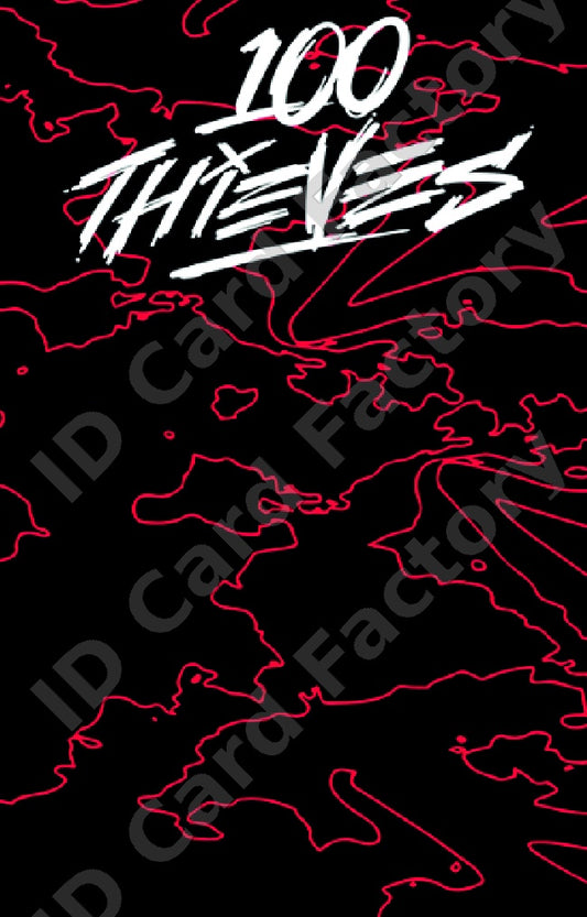 100 Thieves Esports Fan Card | | ID Card Factory