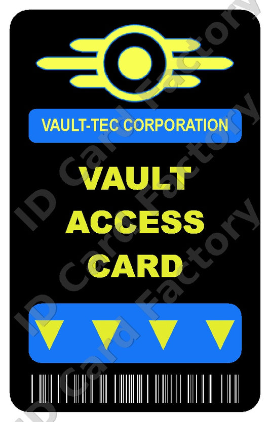 Fallout Vault-Tec Vault Access Card | | ID Card Factory