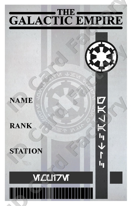 Galactic Empire ID Card | Star Wars | Personalised | ID Card Factory