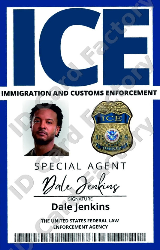 Dale Jenkins | ICE Immigration Agent ID Card | ID Card Factory