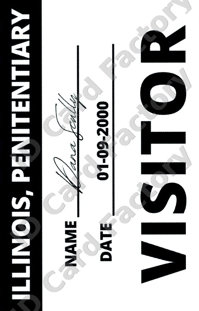 Illinois Penitentiary Visitor Pass | | ID Card Factory