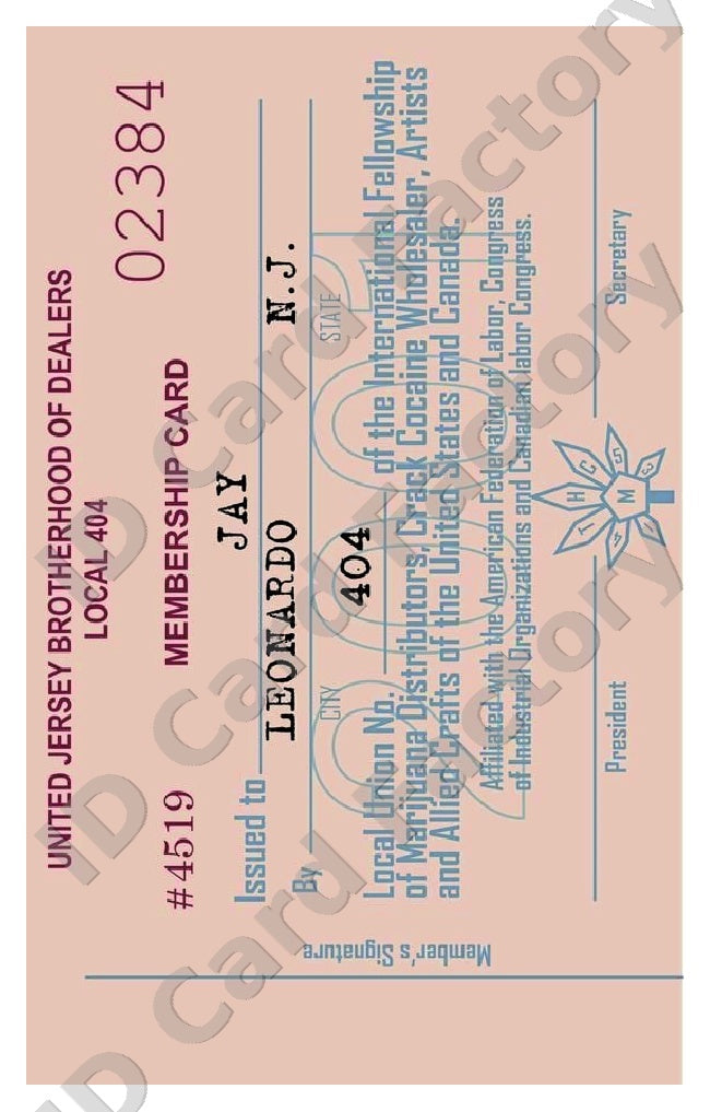Jay | Clerks Jay & Silent Bob Drug Dealer Licence | ID Card Factory