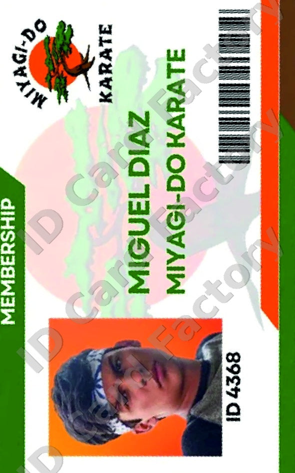 Miguel Diaz | Miyagi-Do Karate ID Card | ID Card Factory