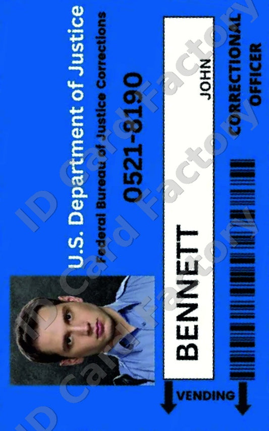 Joel Bennett | Orange is the New Black Litchfield Staff ID Card | ID Card Factory