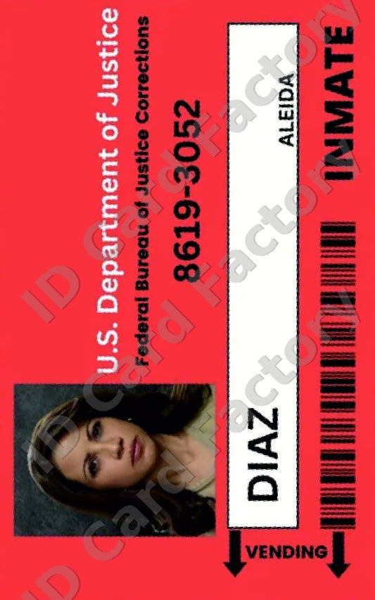 Aleida Diaz | Orange is the New Black Litchfield ID Card | ID Card Factory