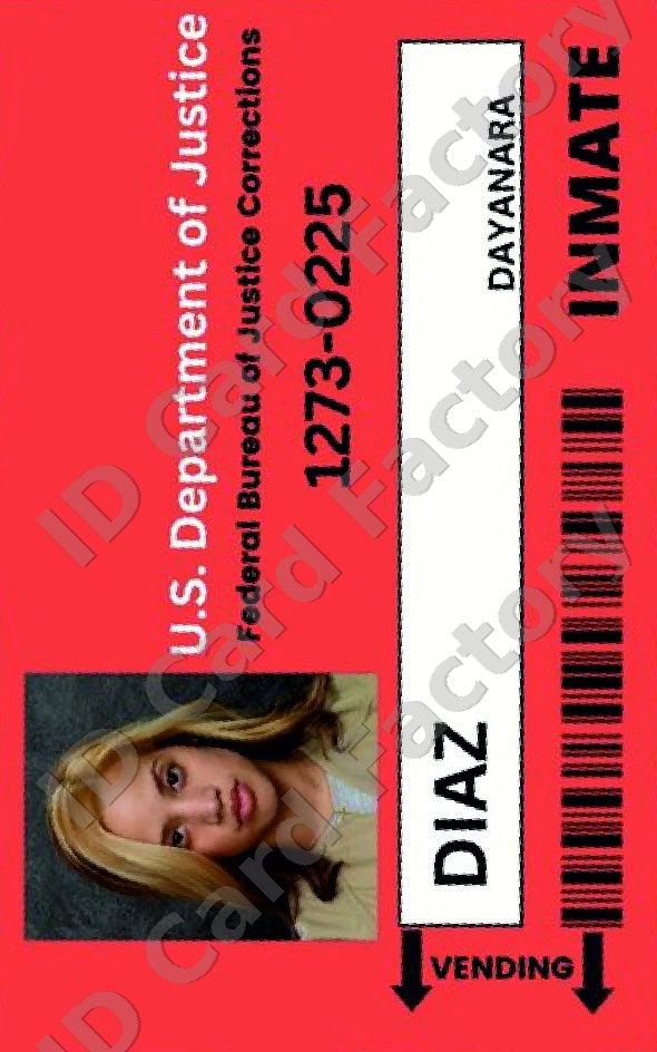 Dayanara Diaz | Orange is the New Black Litchfield ID Card | ID Card Factory