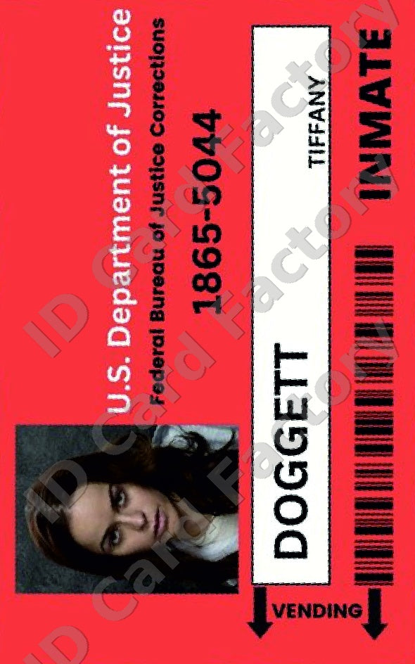 Tiffany Doggett | Orange is the New Black Litchfield ID Card | ID Card Factory