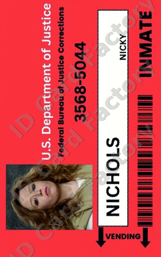 Nicky Nichols | Orange is the New Black Litchfield ID Card | ID Card Factory
