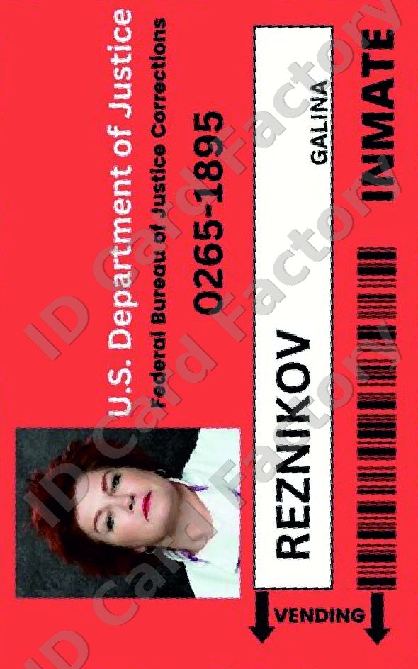Galina Reznikov | Orange is the New Black Litchfield ID Card | ID Card Factory