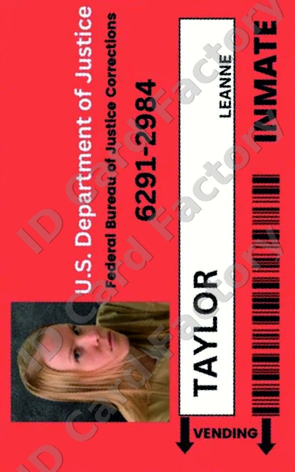 Taylor | Orange is the New Black Litchfield ID Card | ID Card Factory