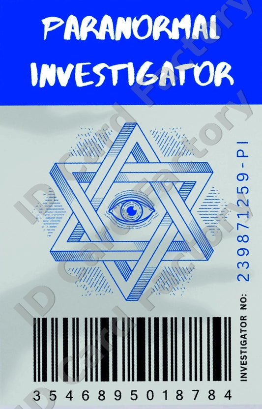 Paranormal Investigator ID Card | | ID Card Factory