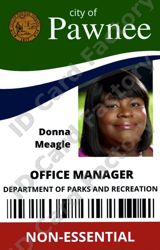 Donna Meagle | Parks and Recreation Pawnee ID Card | ID Card Factory