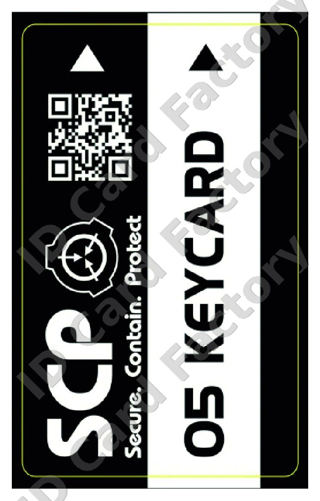 SCP Foundation O5 Keycard | ID Card Factory