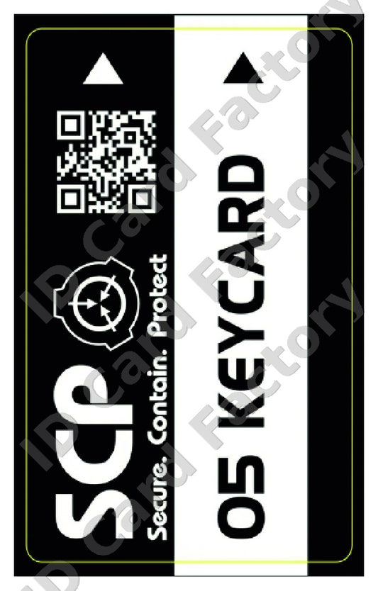 SCP Foundation O5 Keycard | ID Card Factory