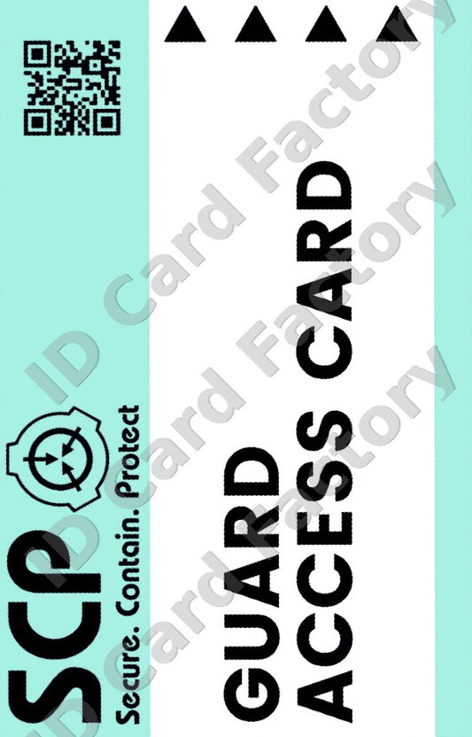 SCP Foundation Security Guard ID Card | ID Card Factory