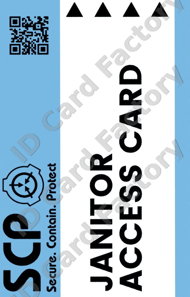 SCP Foundation Janitor ID Card | ID Card Factory