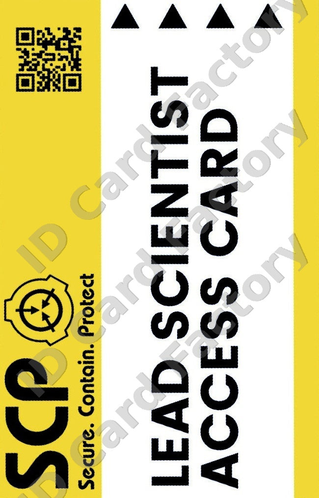 SCP Foundation Lead Scientist ID Card | ID Card Factory