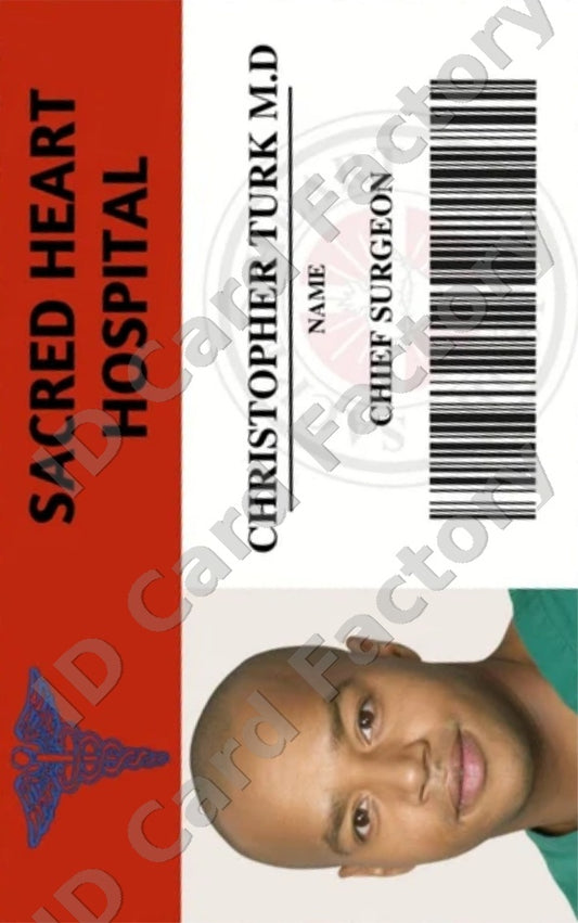 Turk | Scrubs Sacred Heart Hospital ID Card | ID Card Factory