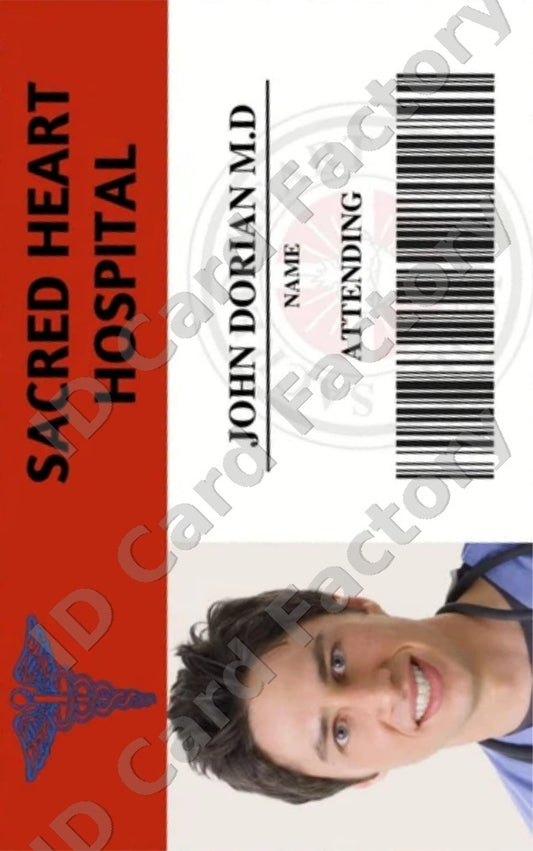 JD | Scrubs Sacred Heart Hospital ID Card | ID Card Factory