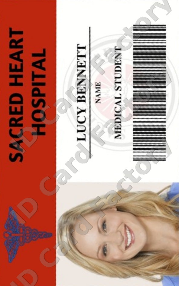Lucy Bennett | Scrubs Sacred Heart Hospital ID Card | ID Card Factory