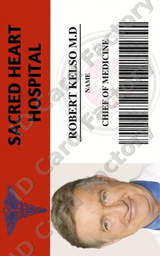 Dr Bob Kelso | Scrubs Sacred Heart Hospital ID Card | ID Card Factory