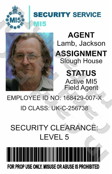 Jackson Lamb | MI5 Slough House ID Card | Slow Horses | ID Card Factory