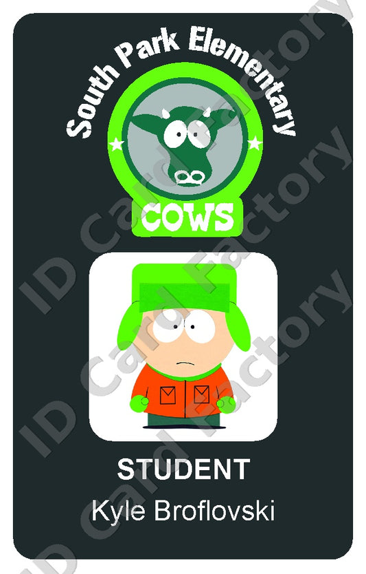 Kyle Broflovski | South Park Elementary Student ID Card | ID Card Factory