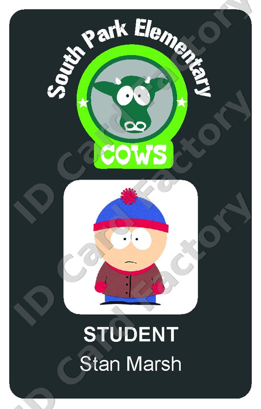 Stan Marsh | South Park Elementary Student ID Card | ID Card Factory