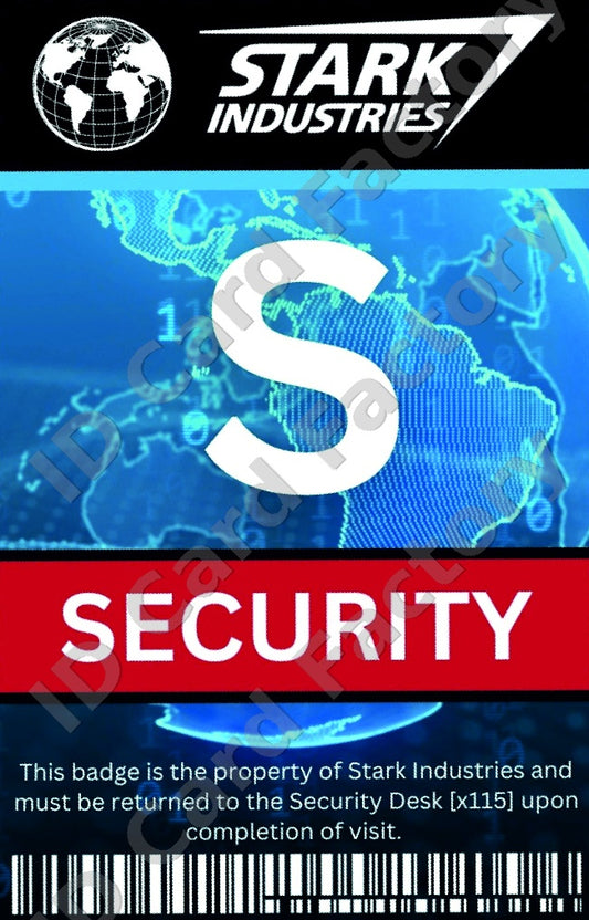 Stark Industries Security ID | Iron Man Marvel | | ID Card Factory