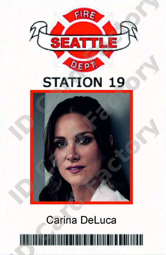 Carina DeLuca | Seattle Fire Department Station 19 ID Card | ID Card Factory