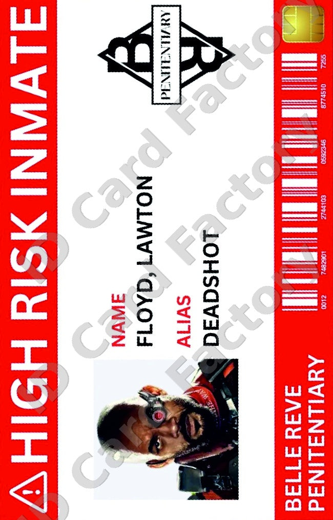 Deadshot | Suicide Squad Belle Reve Inmate ID | ID Card Factory