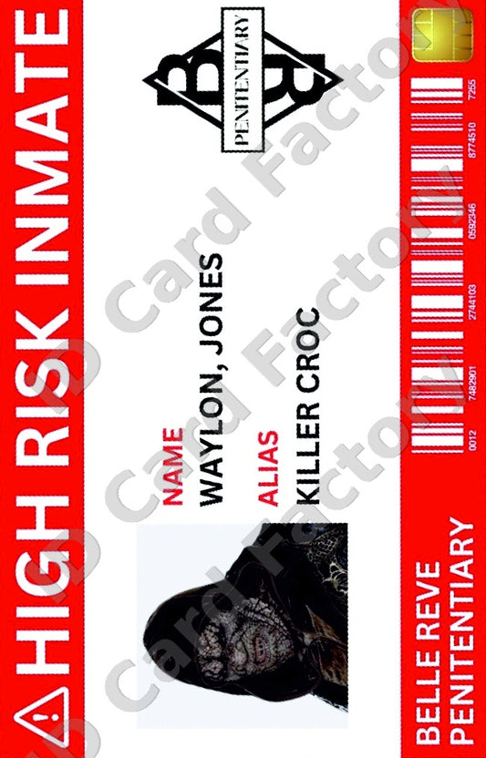 Killer Croc | Suicide Squad Belle Reve Inmate ID | ID Card Factory