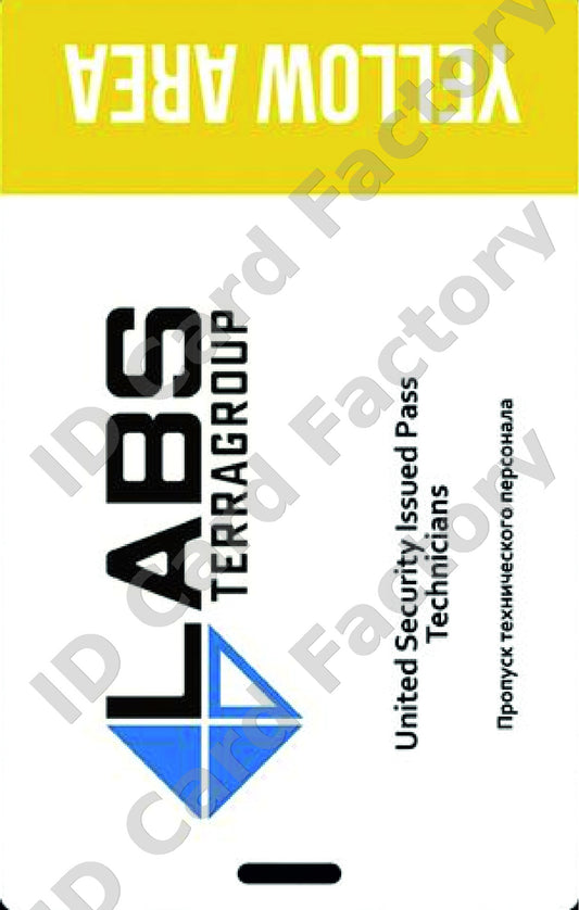 Escape from Tarkov Terra Group Labs Yellow Pass | | ID Card Factory