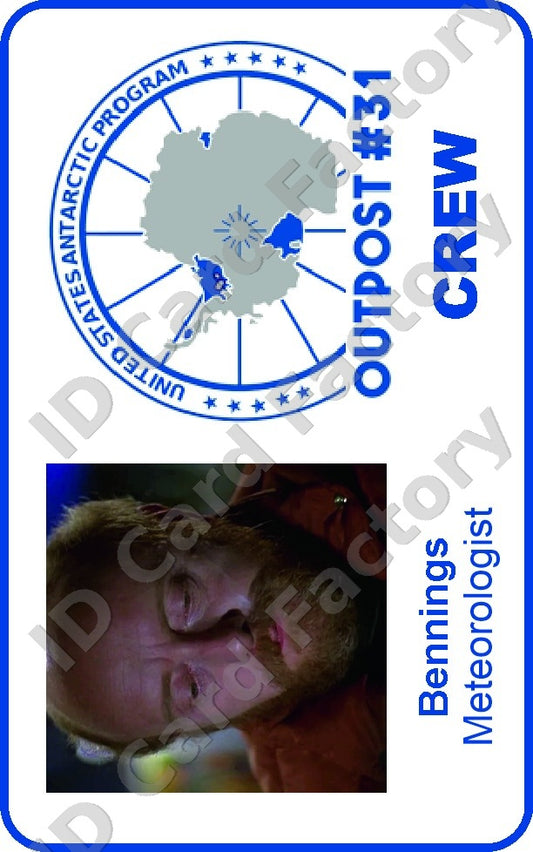 Bennings | The Thing Outpost 31 Crew ID Card | ID Card Factory