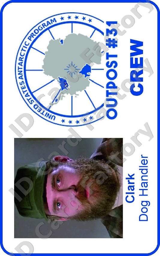 Clark | The Thing Outpost 31 Crew ID Card | ID Card Factory