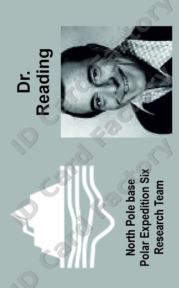 Dr Reading | The Thing From Another World Polar Expedition ID Card | ID Card Factory