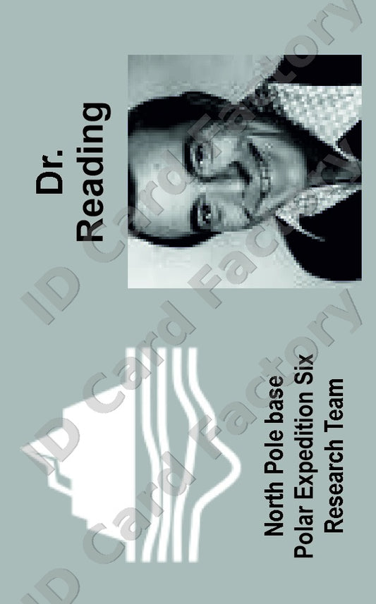 Dr Reading | The Thing From Another World Polar Expedition ID Card | ID Card Factory
