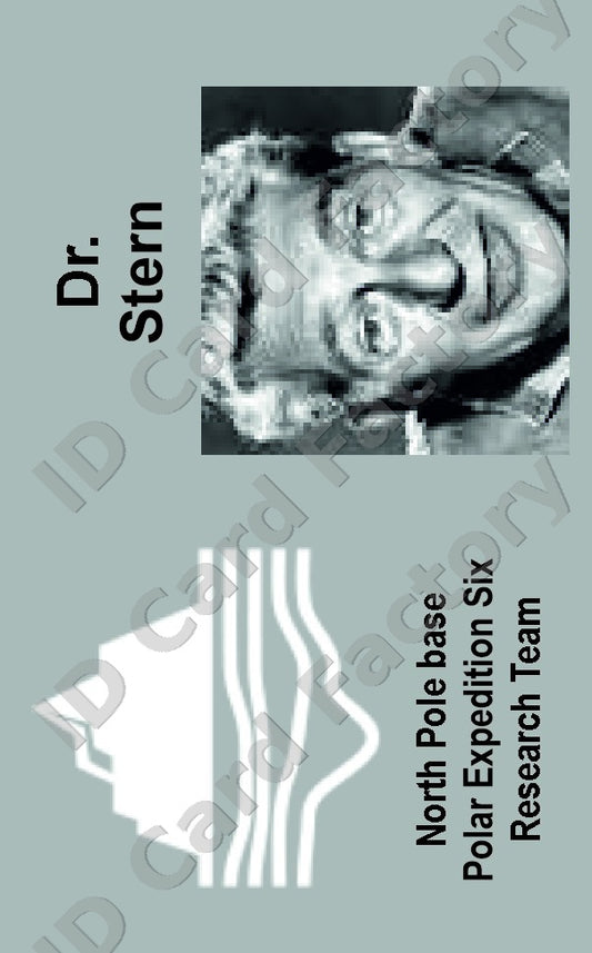 Dr Stern | The Thing From Another World Polar Expedition ID Card | ID Card Factory
