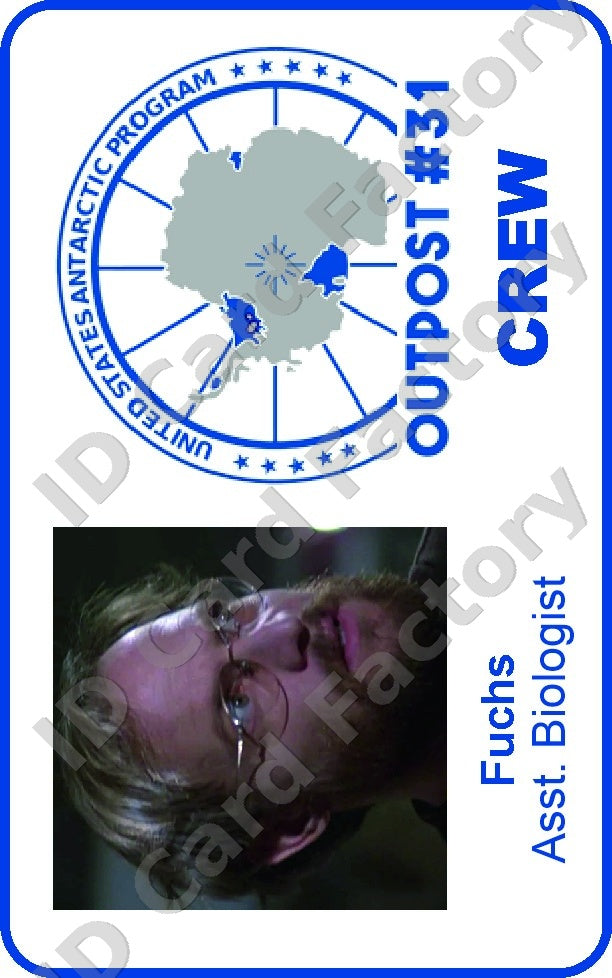 Fuchs | The Thing Outpost 31 Crew ID Card | ID Card Factory