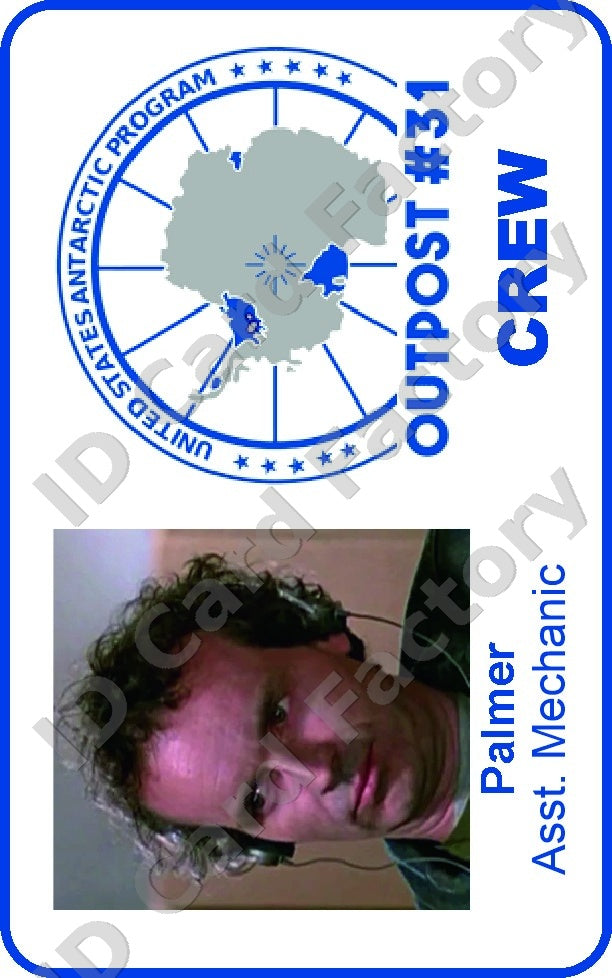 Palmer | The Thing Outpost 31 Crew ID Card | ID Card Factory