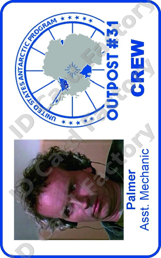 Palmer | The Thing Outpost 31 Crew ID Card | ID Card Factory