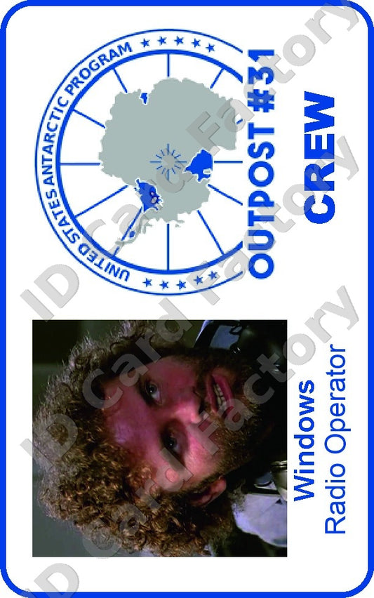 Windows | The Thing Outpost 31 Crew ID Card | ID Card Factory
