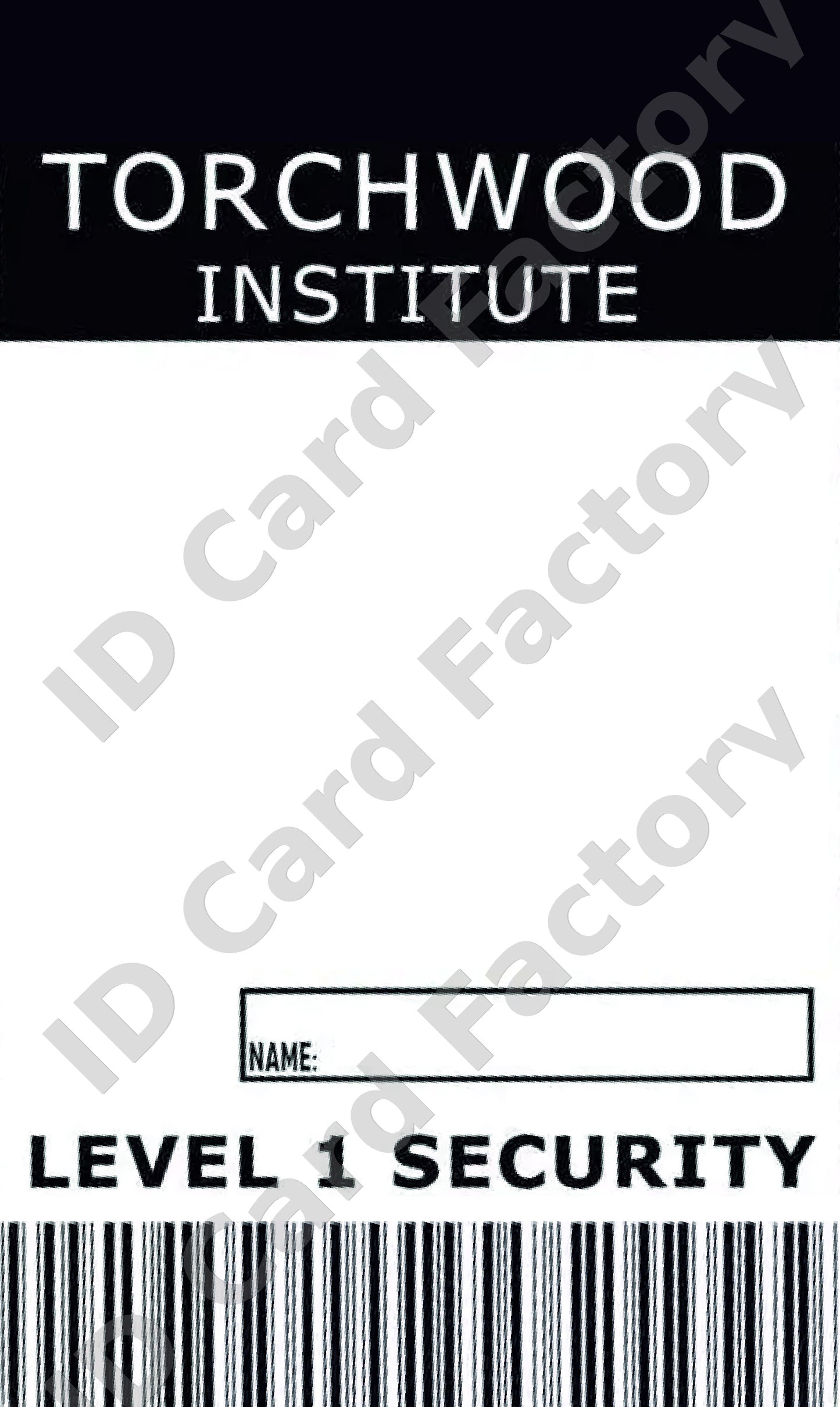 Torchwood Institute Agent ID Card | Personalised | ID Card Factory