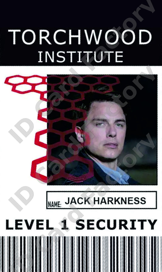 Jack Harkness | Torchwood Institute ID Card | ID Card Factory