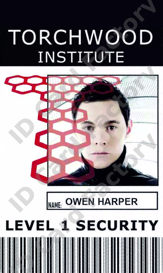 Owen Harper | Torchwood Institute ID Card | ID Card Factory